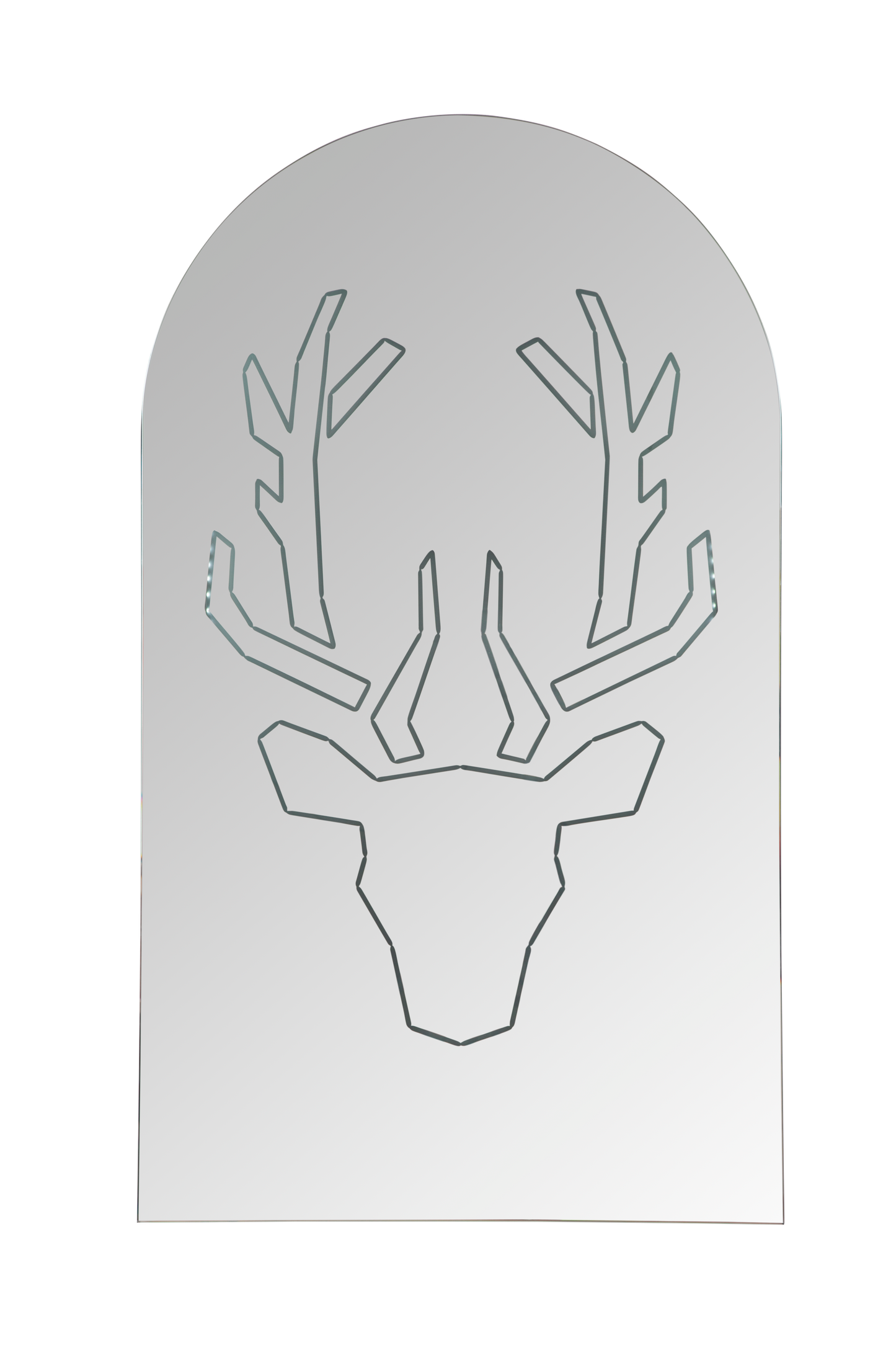 Deer on the mirror - Illuminating Mirror (led light not included), Christmas Mirror Decoration, Christmas Decoration