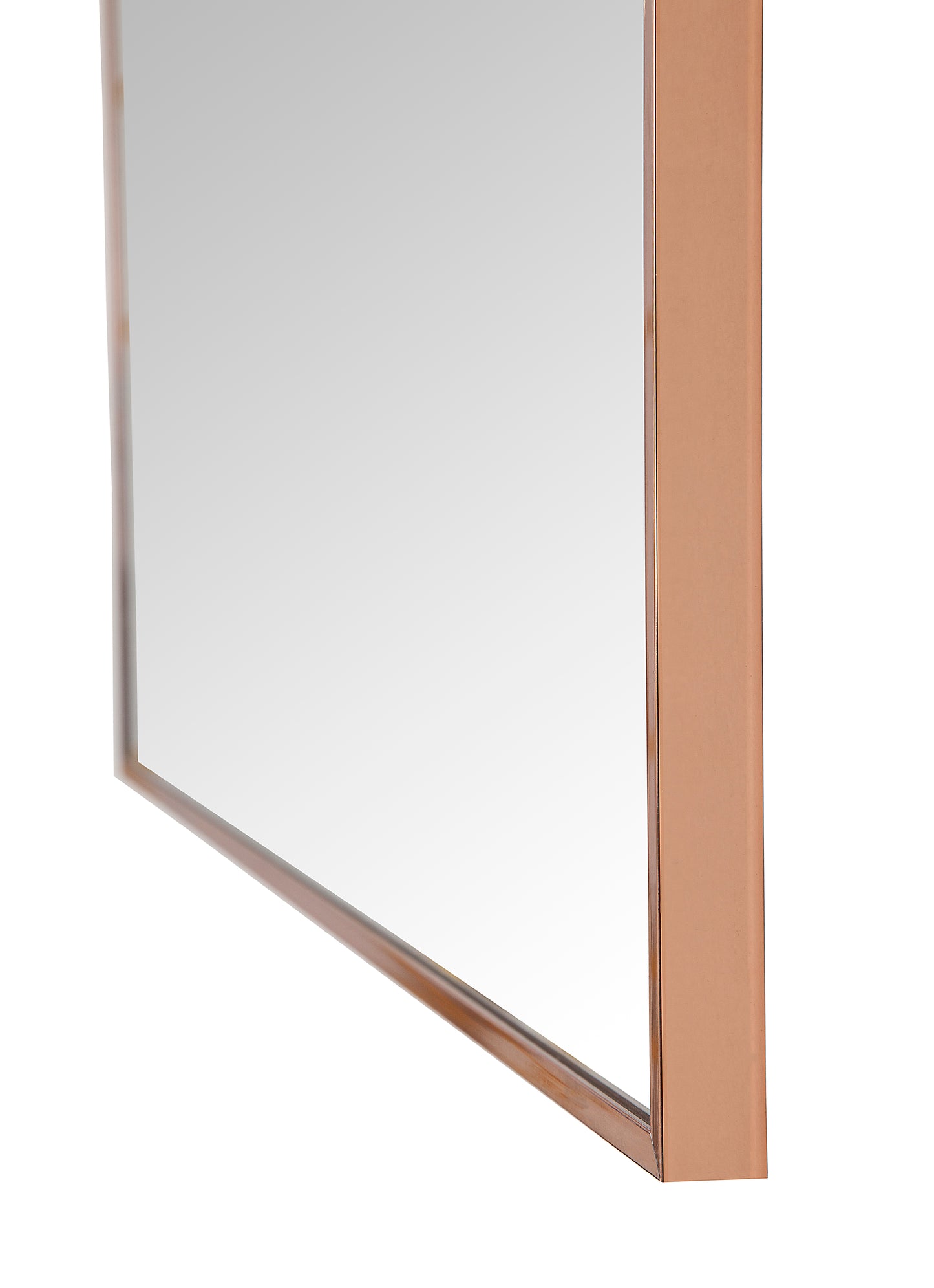 Copper Color Metal Frame Mirror