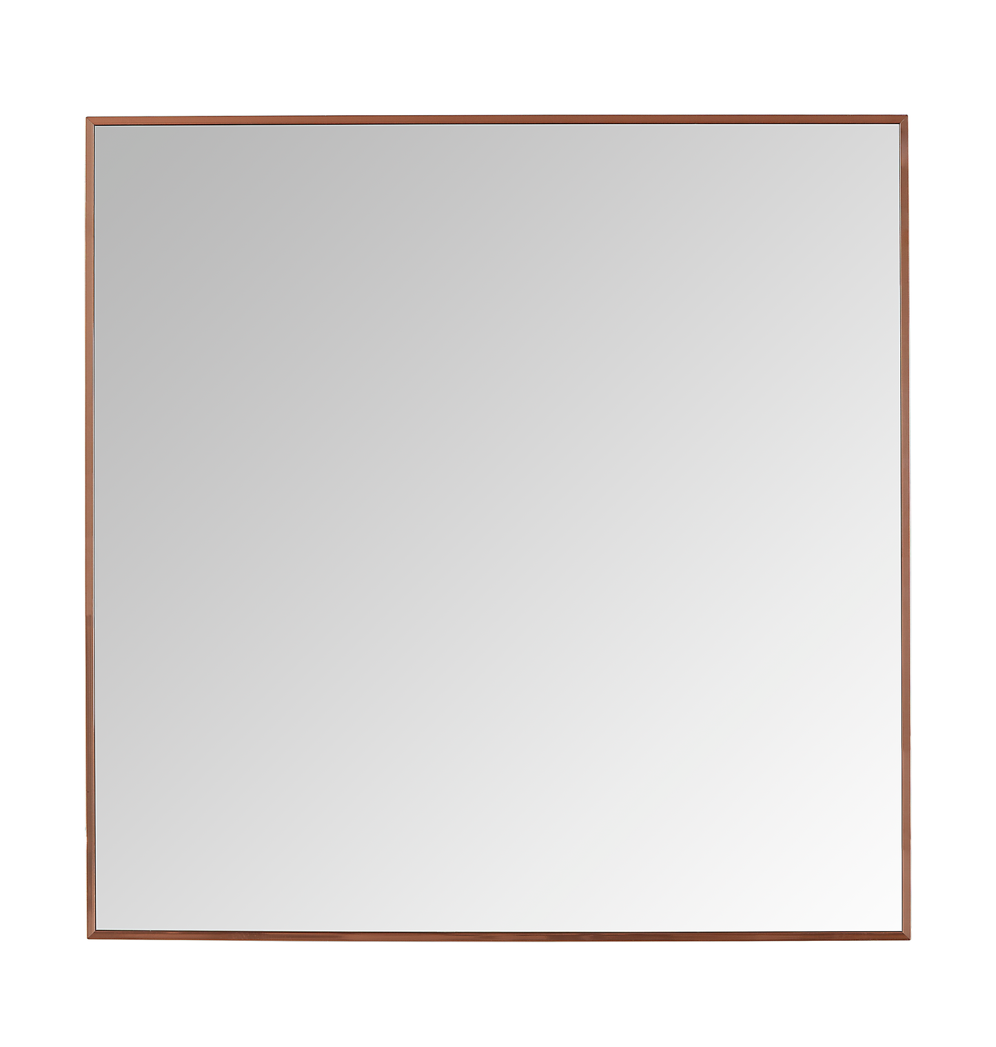 Copper Color Metal Frame Mirror