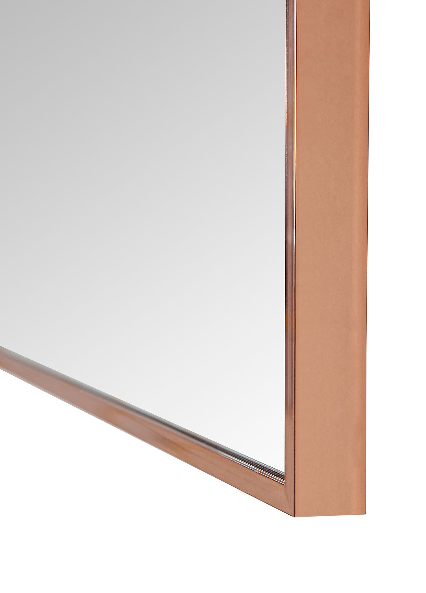 Copper Color Metal Frame Mirror