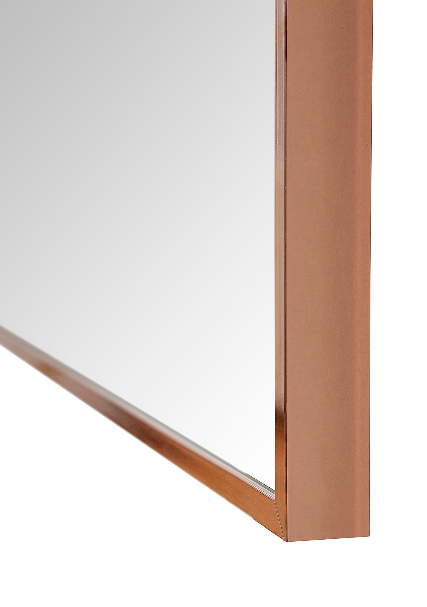 Metal Frame Copper Color Mirror (long)