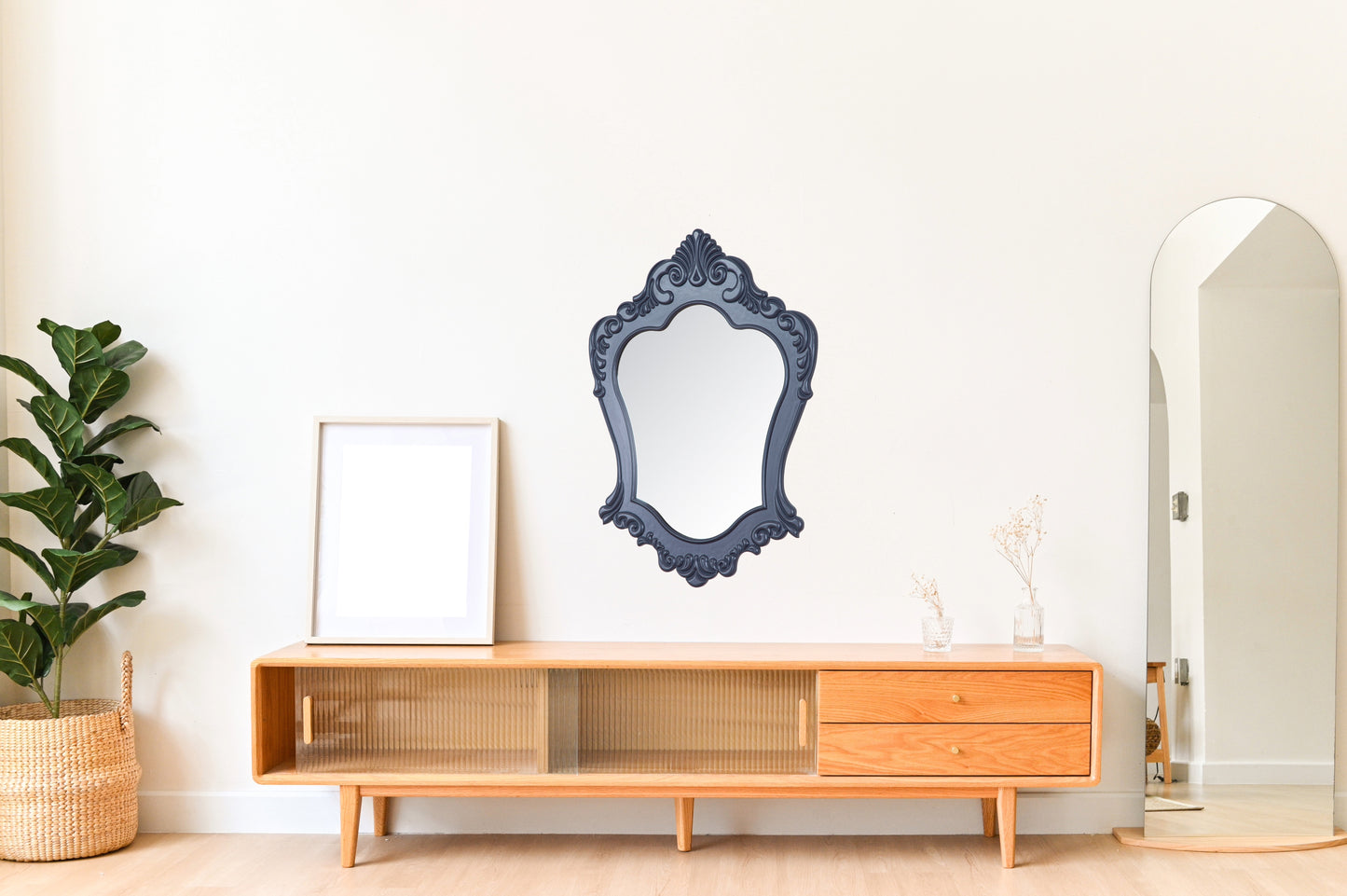 Anthracite Victorian Mirror