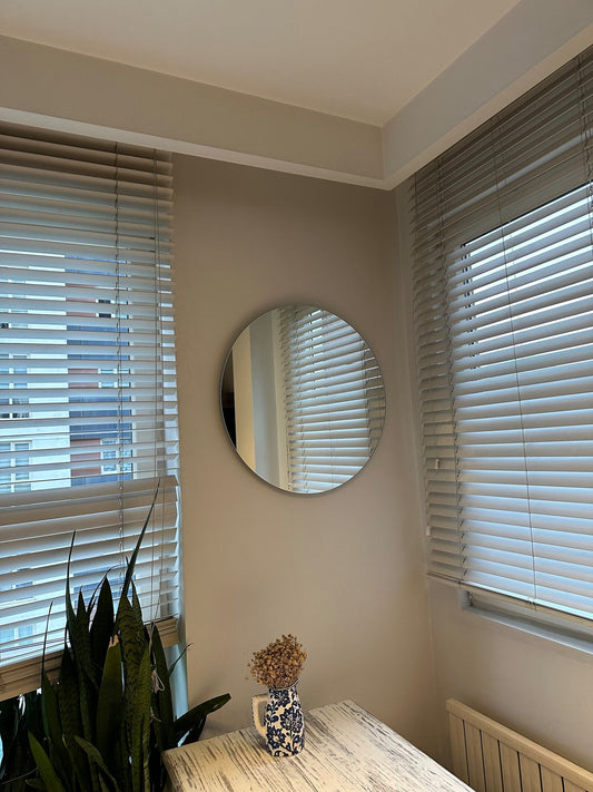 Frameless Round Mirror